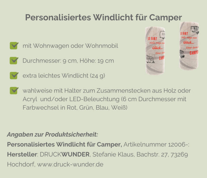 Windlicht Camping