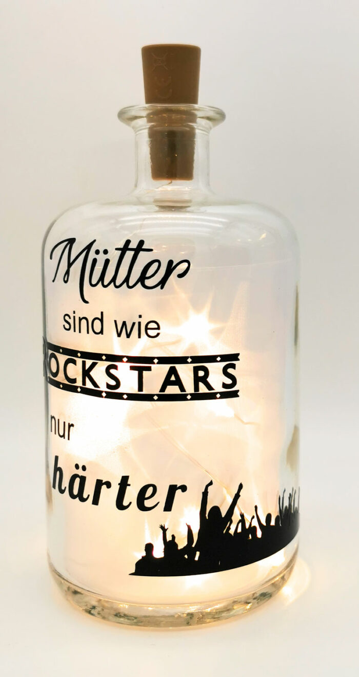 leuchtflasche-muettersindwierockstars-druckwunder-geschenkideen-druckprodukte-kirchheim