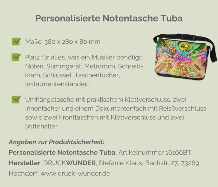 Notentasche für Tubisten