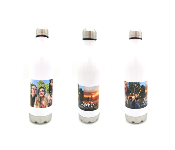 Thermosflasche mit Foto - mit kostenloser Fotocollage vom Druckwunder