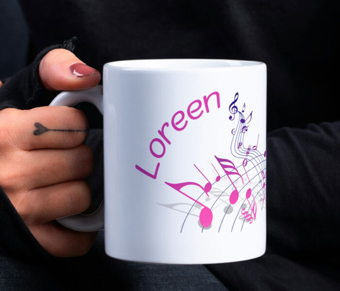 Tasse Musik personalisiert