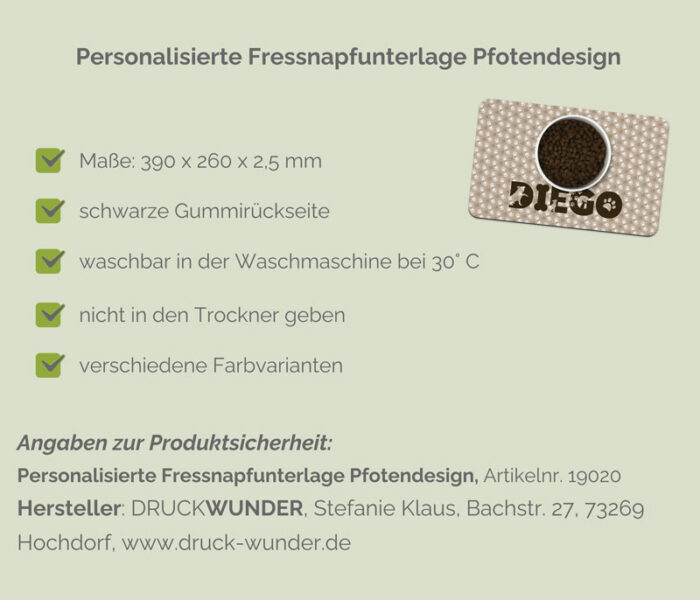 Haustieraccessoires personalisiert