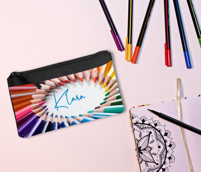 Cooles Mäppchen Buntstifte mit Personalisierung für Klara