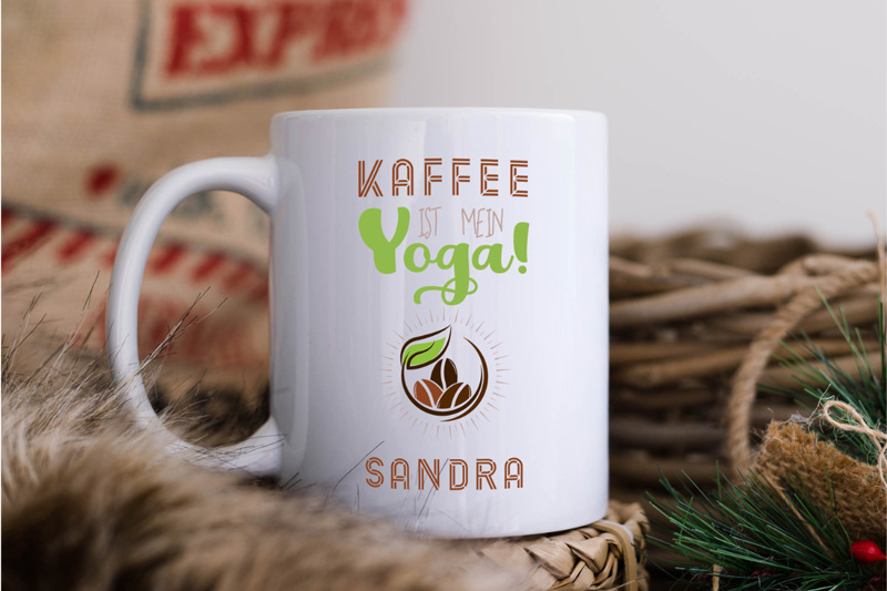 Die besten Geschenke fürs Wichteln - Kaffeetasse Yoga