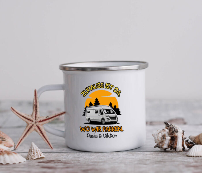 Campervan Becher mit Namen