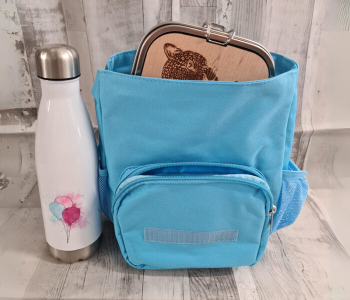 Geschenkidee für Kinder: Kinderrucksack mit Namen in Blau