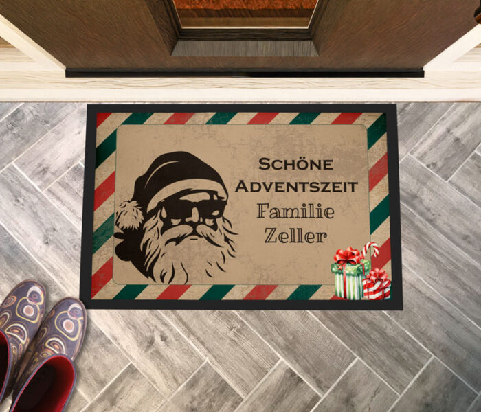 Fußmatte Weihnachten personalisiert